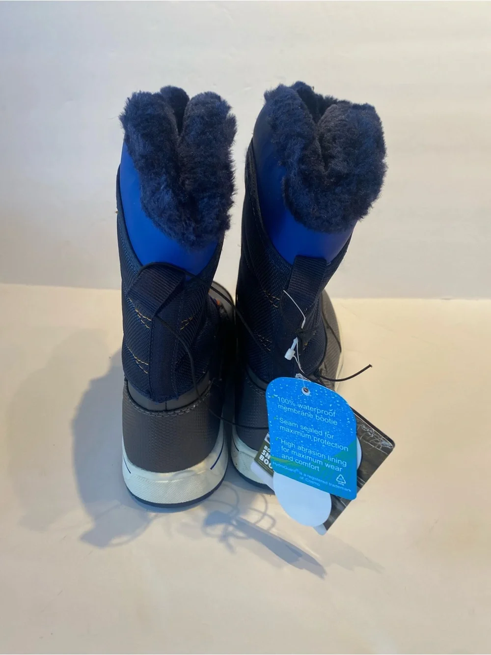 Ozark Trail Kids Navy and Orange Waterproof Snow Boots